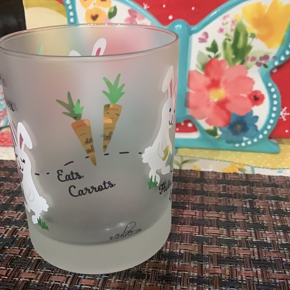 Culver Frosted Glass Easter Bunny Tumbler - Picture 4 of 11